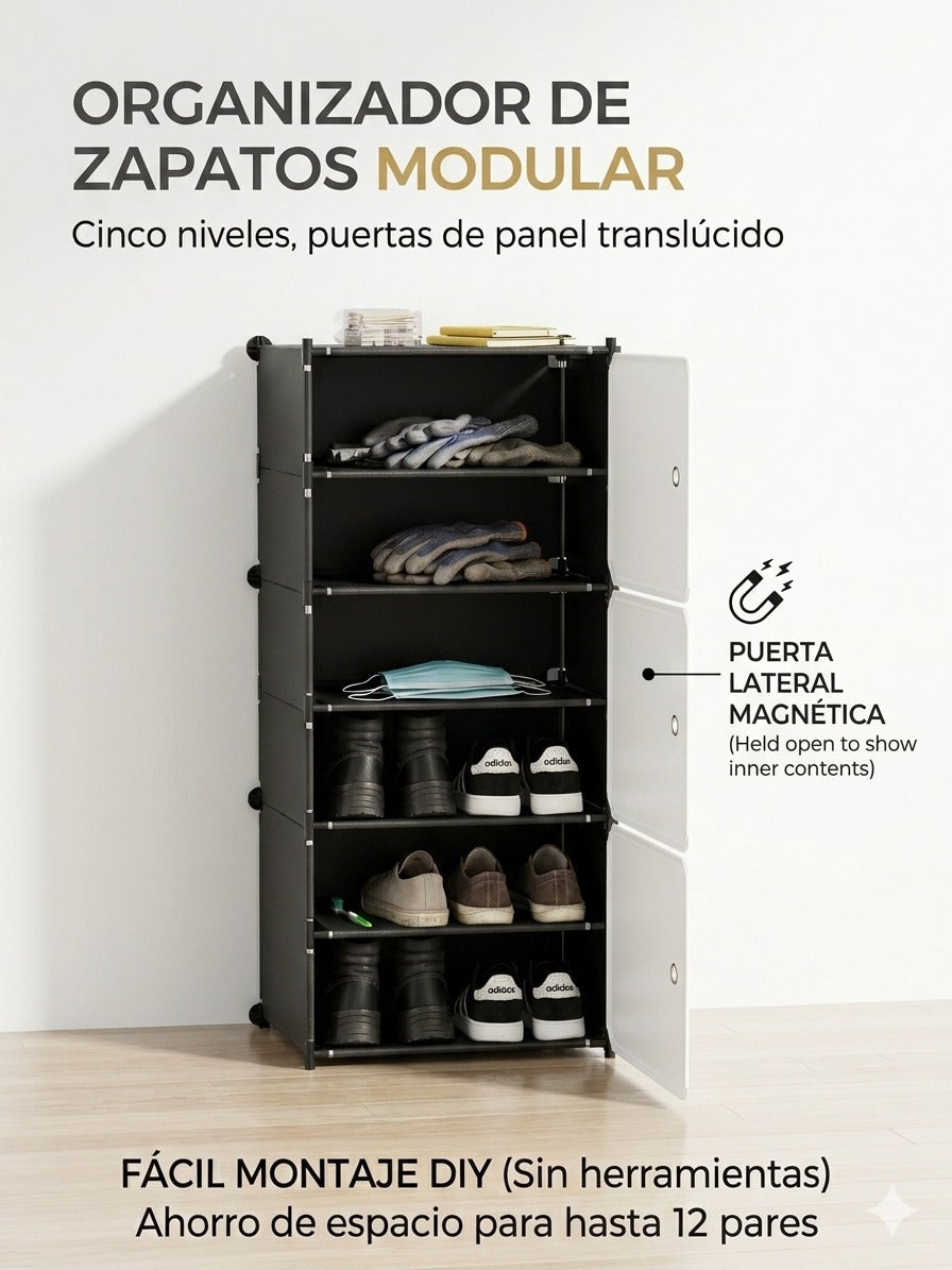 ZAPATERA 6 PISOS CON PUERTA